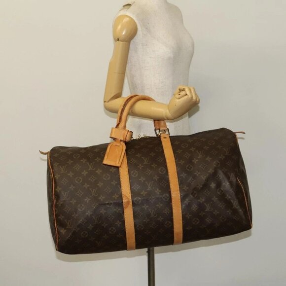 LOUIS VUITTON Monogram Keepall 55 Boston Bag - Picture 14 of 16